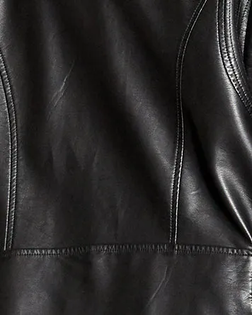 Katie Cropped Biker Jacket | Black