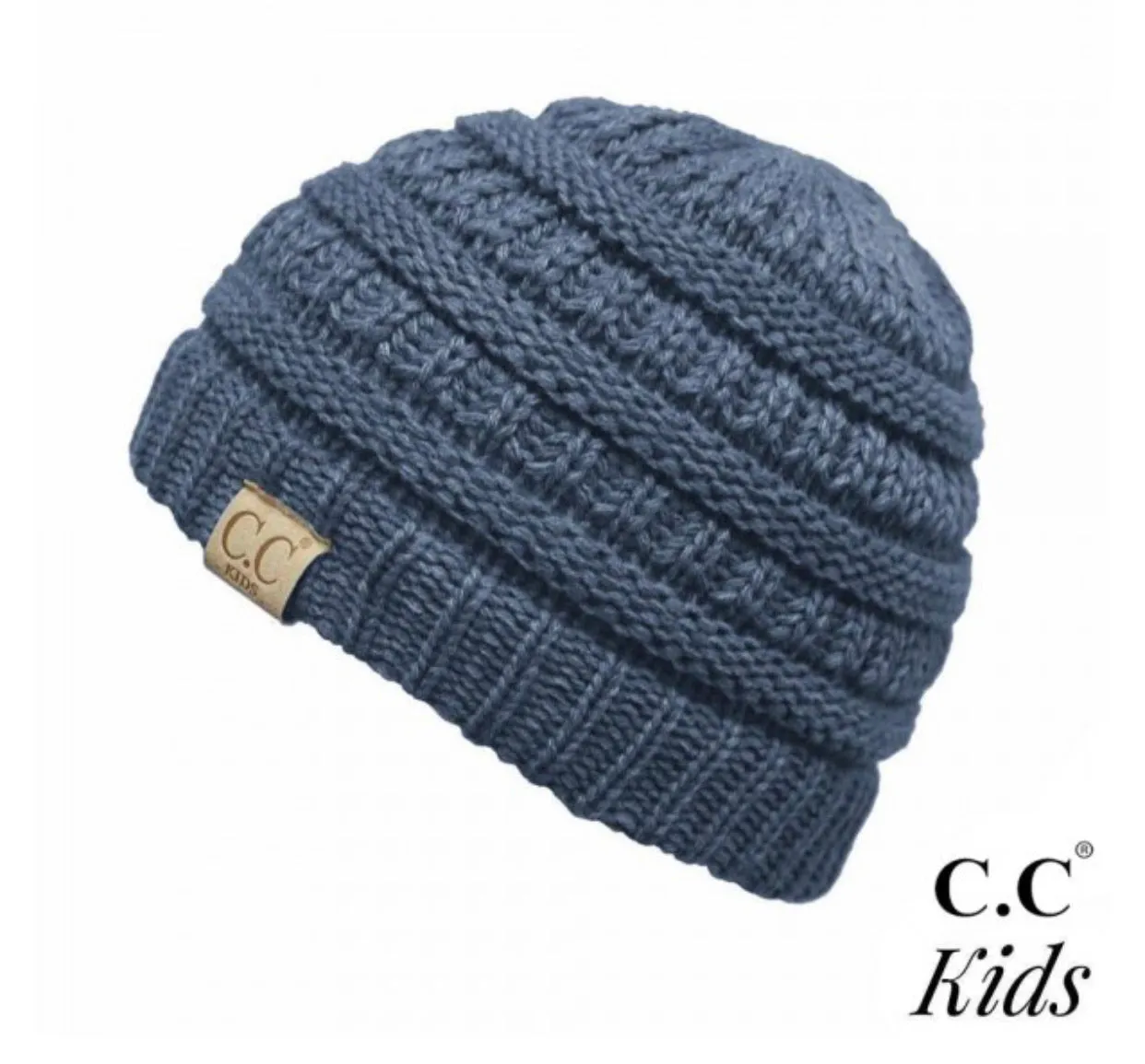 Kids Solid CC Unisex Beanies