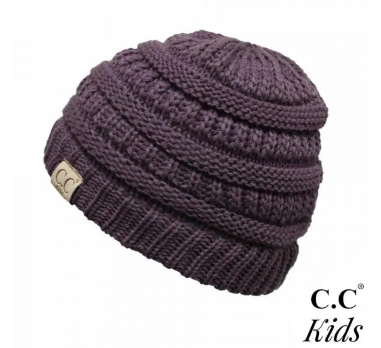 Kids Solid CC Unisex Beanies