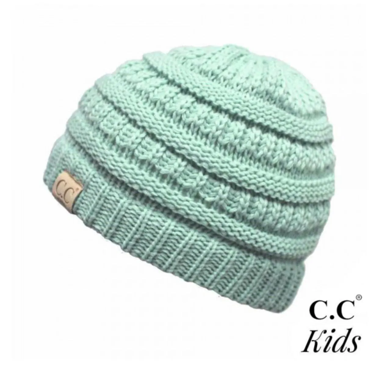 Kids Solid CC Unisex Beanies