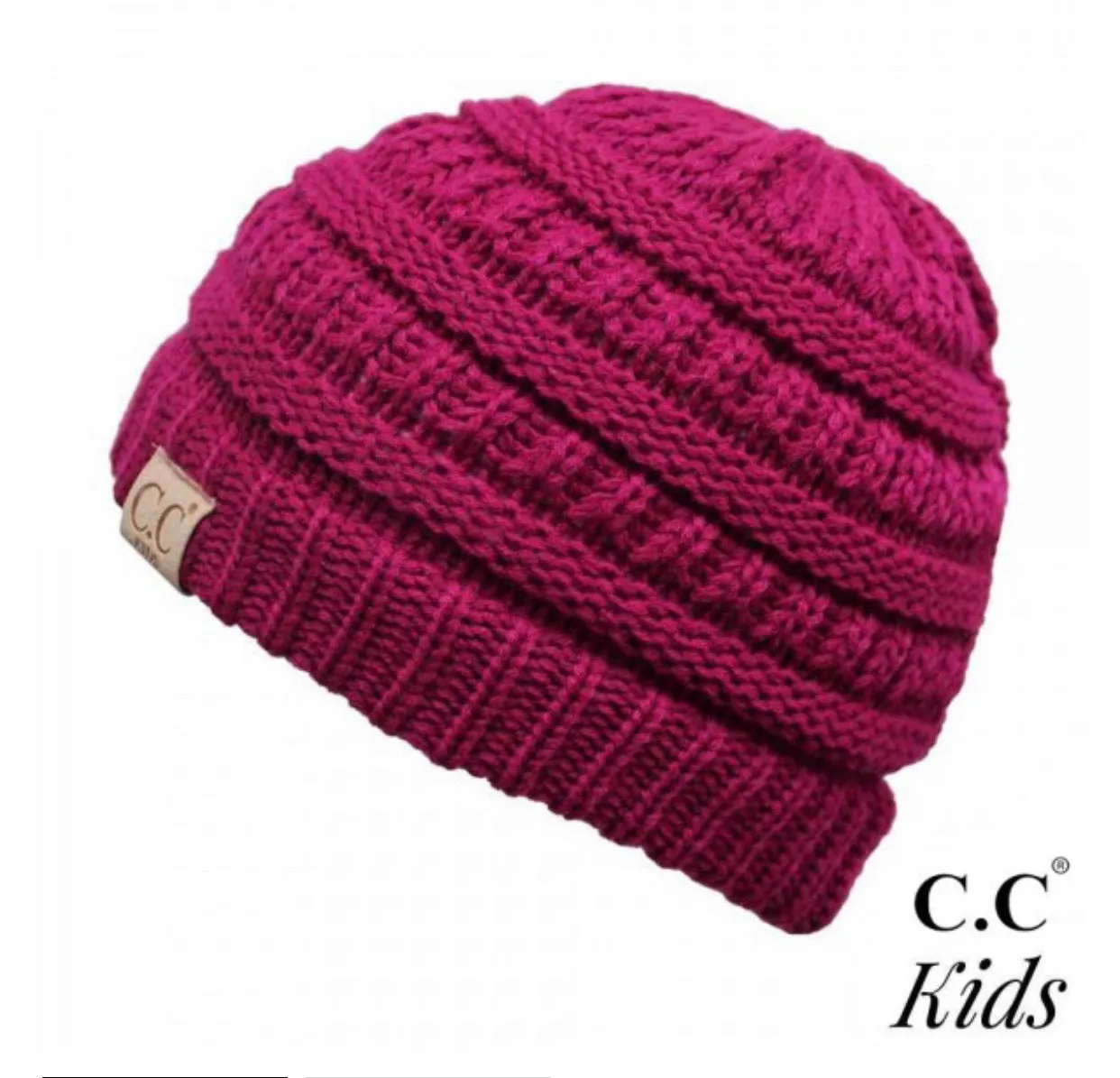 Kids Solid CC Unisex Beanies