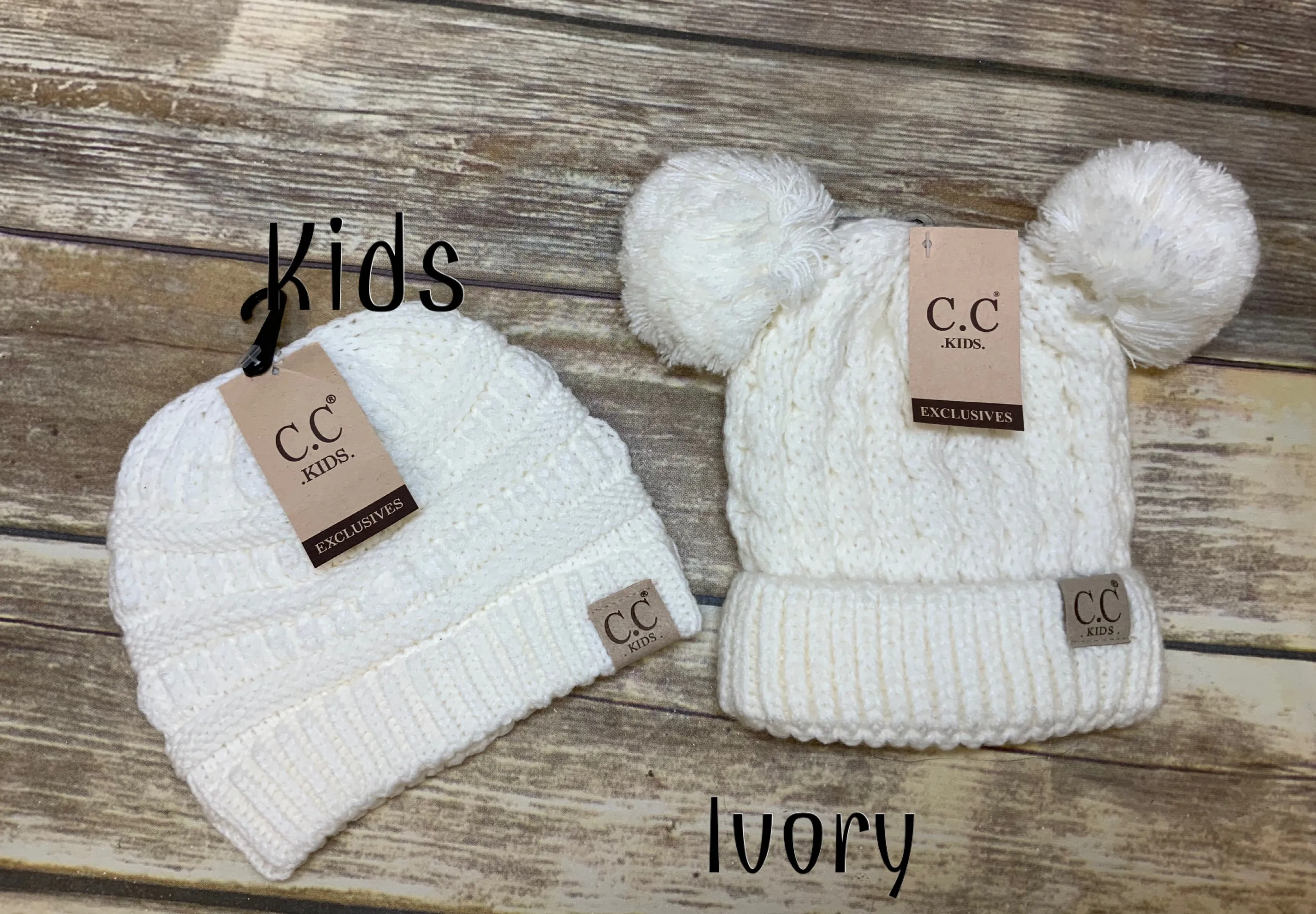 Kids Solid CC Unisex Beanies