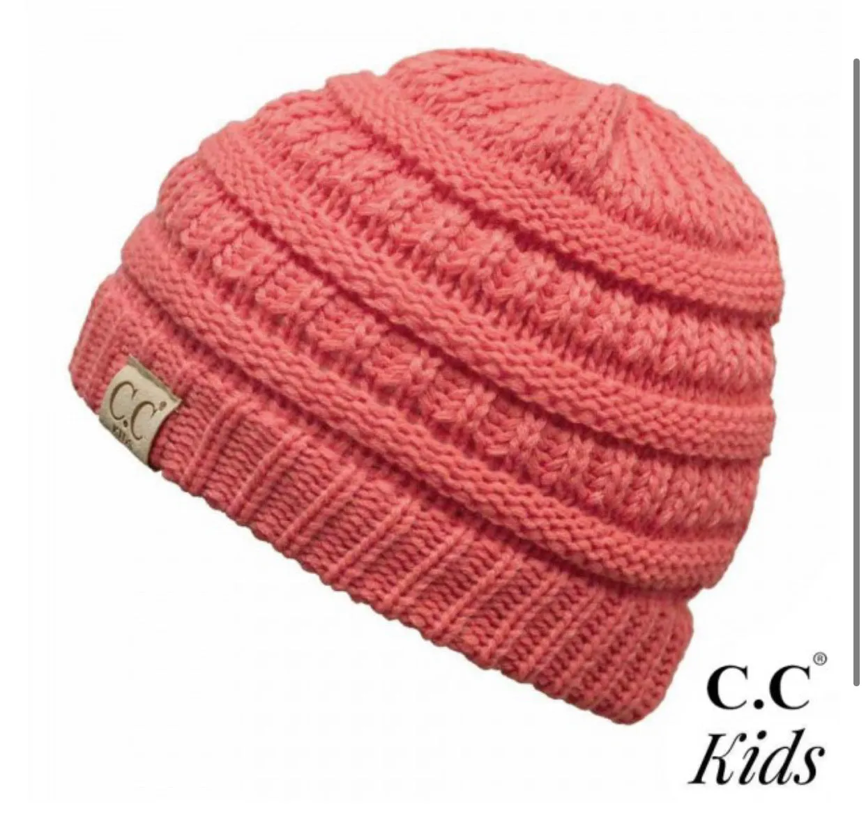 Kids Solid CC Unisex Beanies