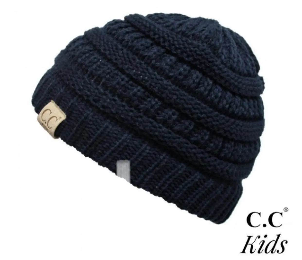 Kids Solid CC Unisex Beanies