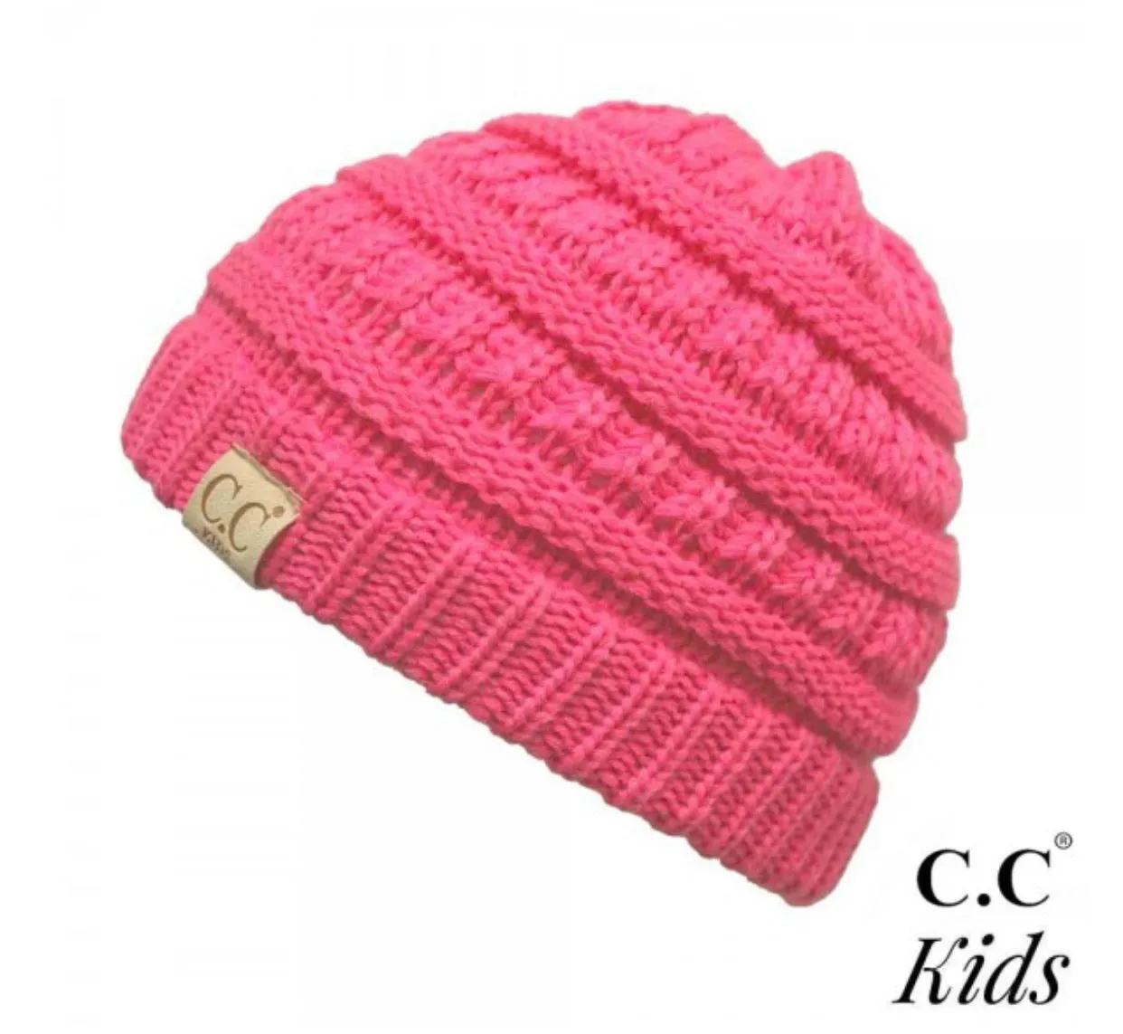 Kids Solid CC Unisex Beanies