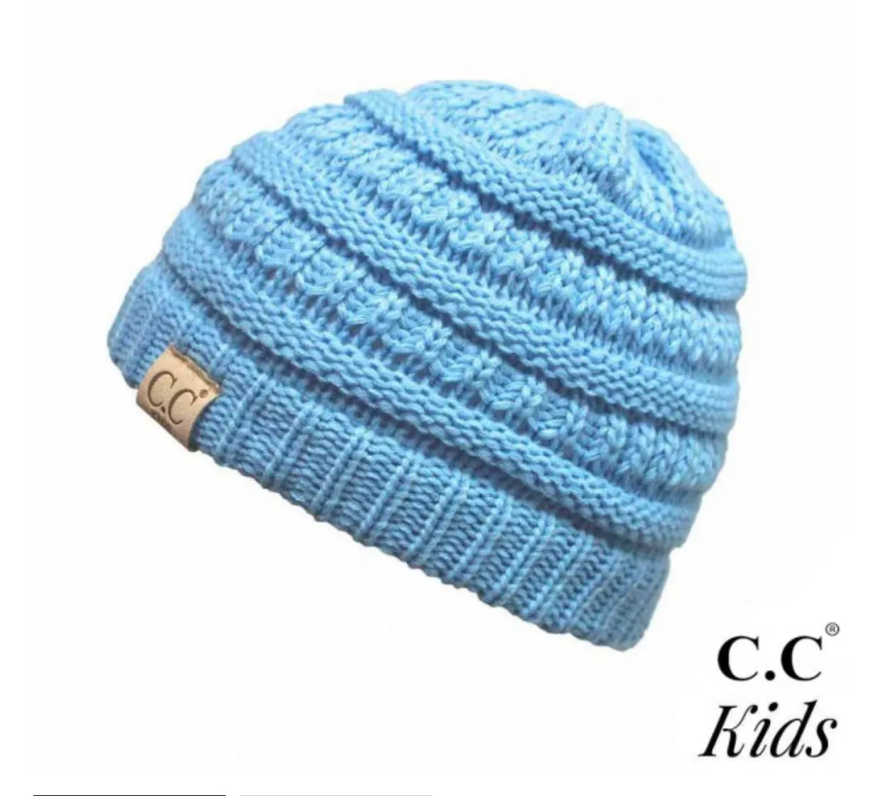 Kids Solid CC Unisex Beanies