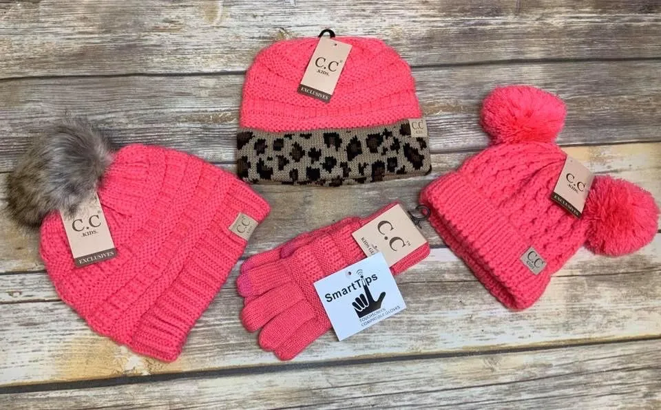 Kids Solid CC Unisex Beanies