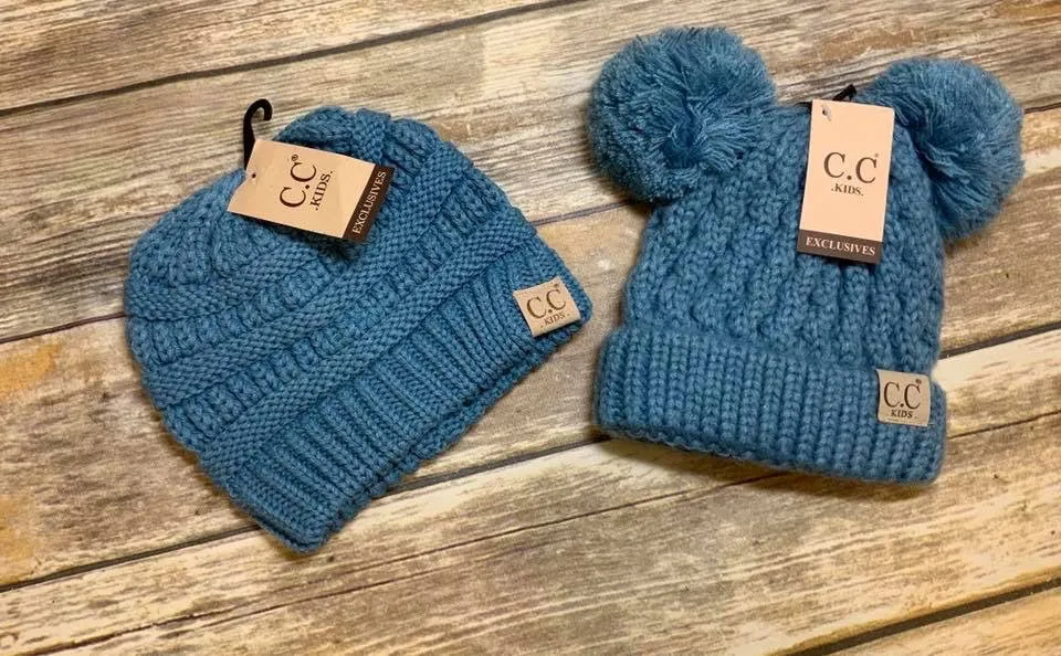 Kids Solid CC Unisex Beanies