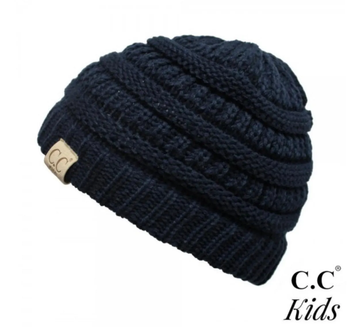 Kids Solid CC Unisex Beanies
