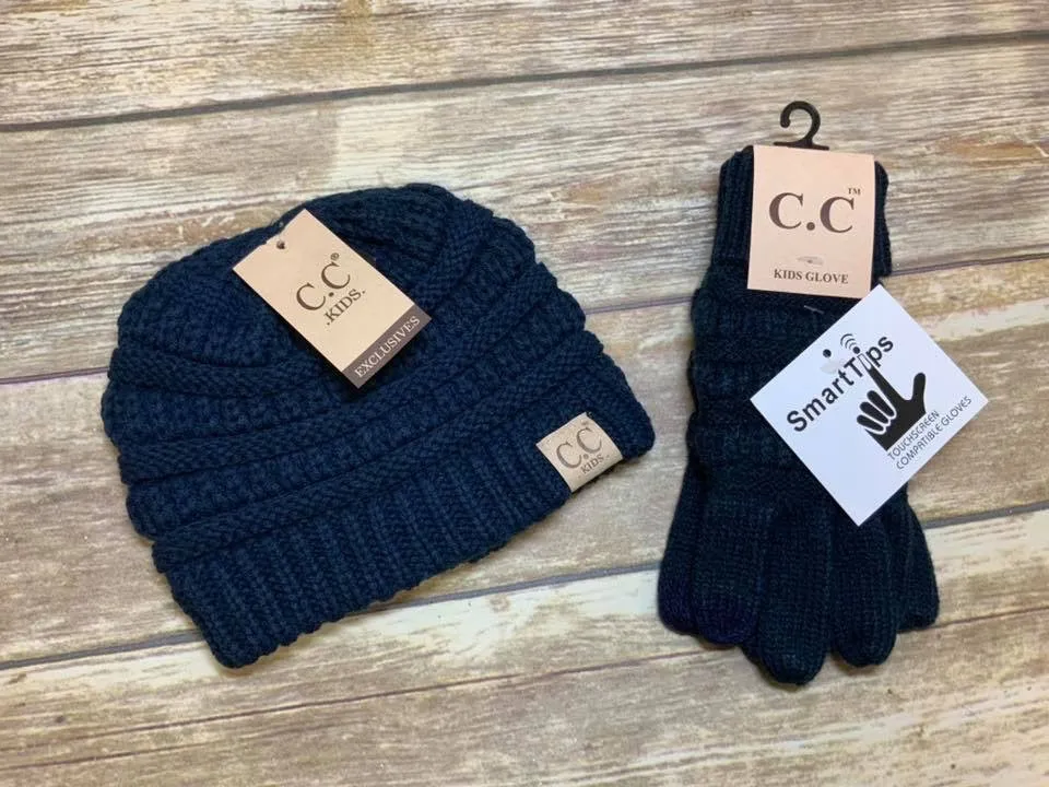 Kids Solid CC Unisex Beanies