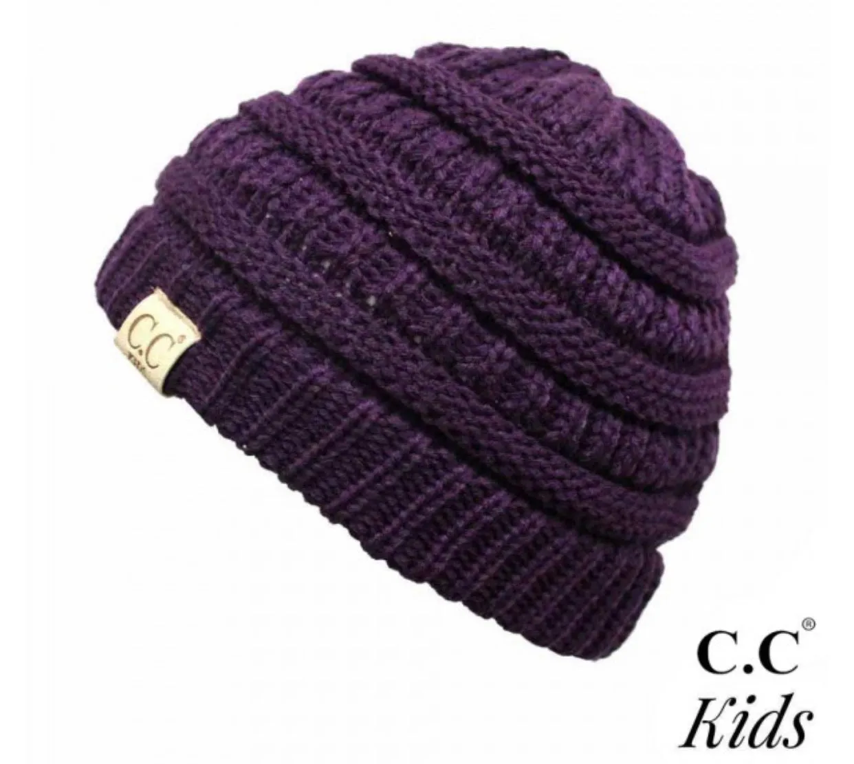 Kids Solid CC Unisex Beanies