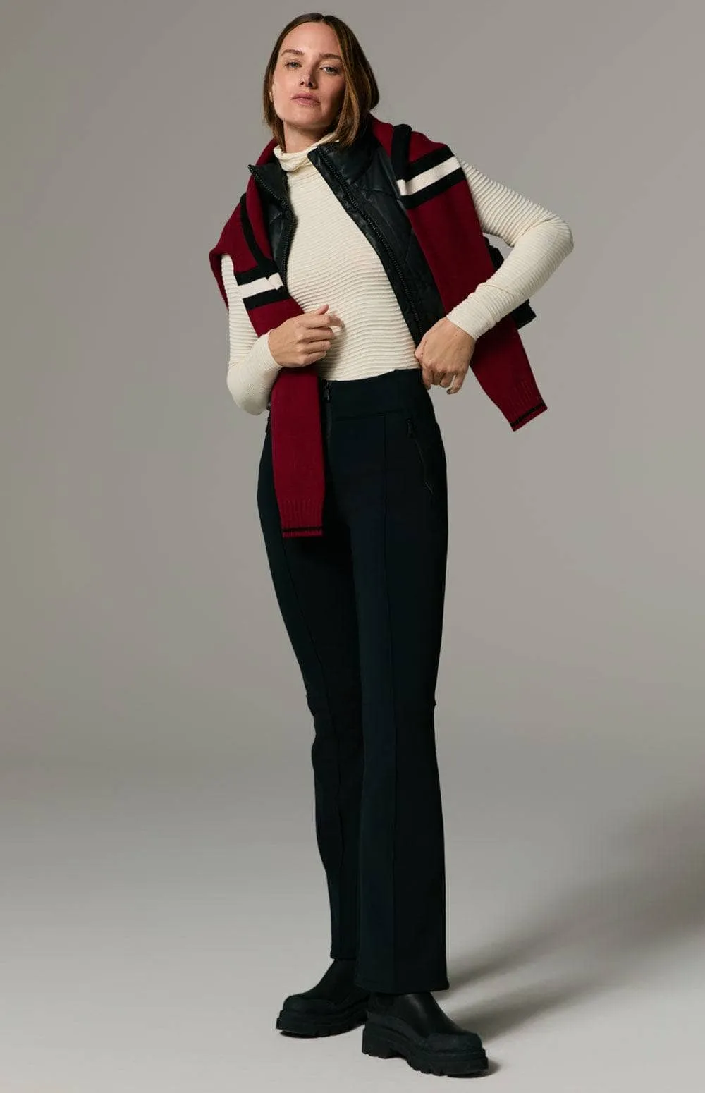 La Vitesse II Cropped Vest | Black Faux Leather