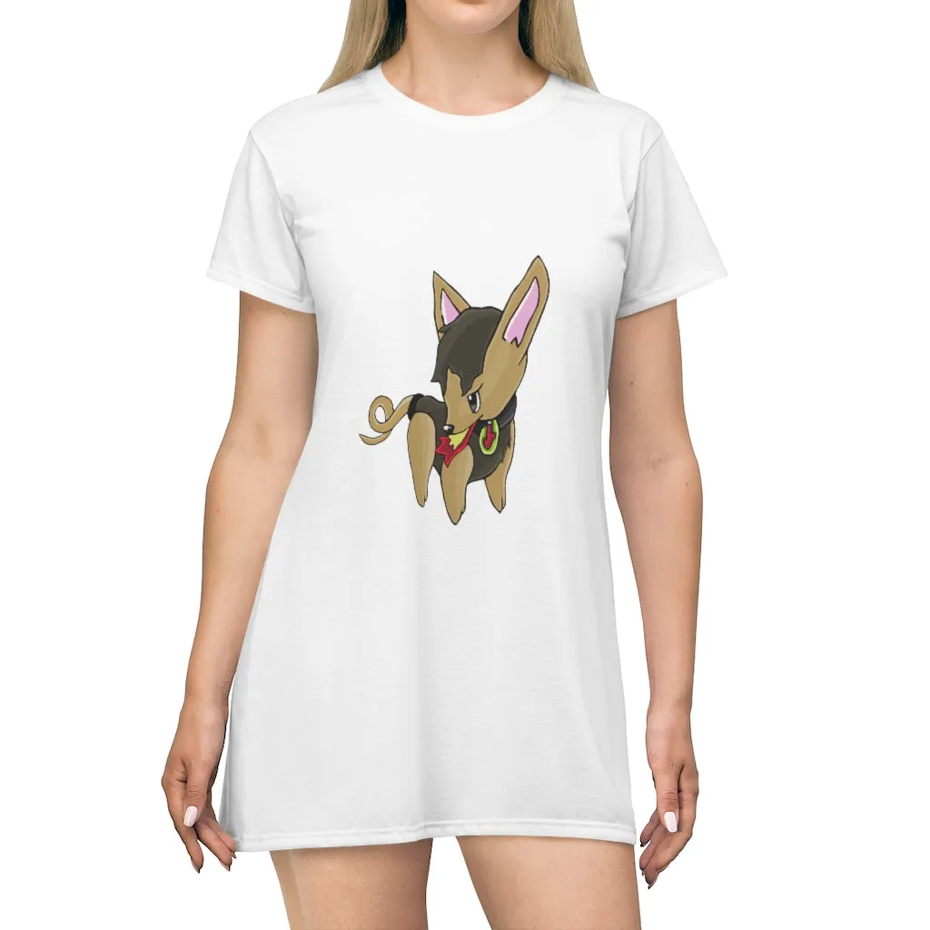 LB All Over Print T-Shirt Dress