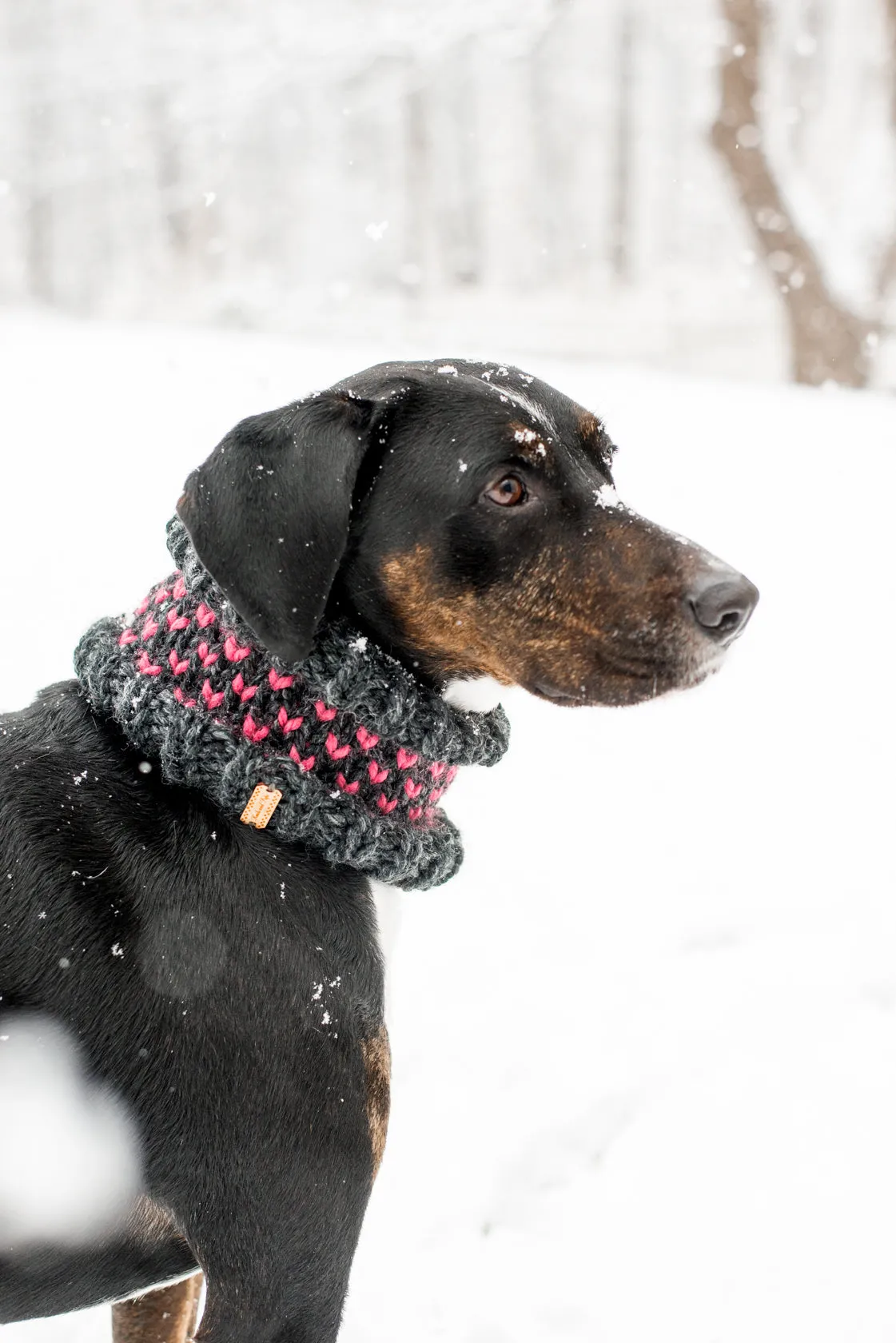 Matching Little Heart Beanie & Cowl Set