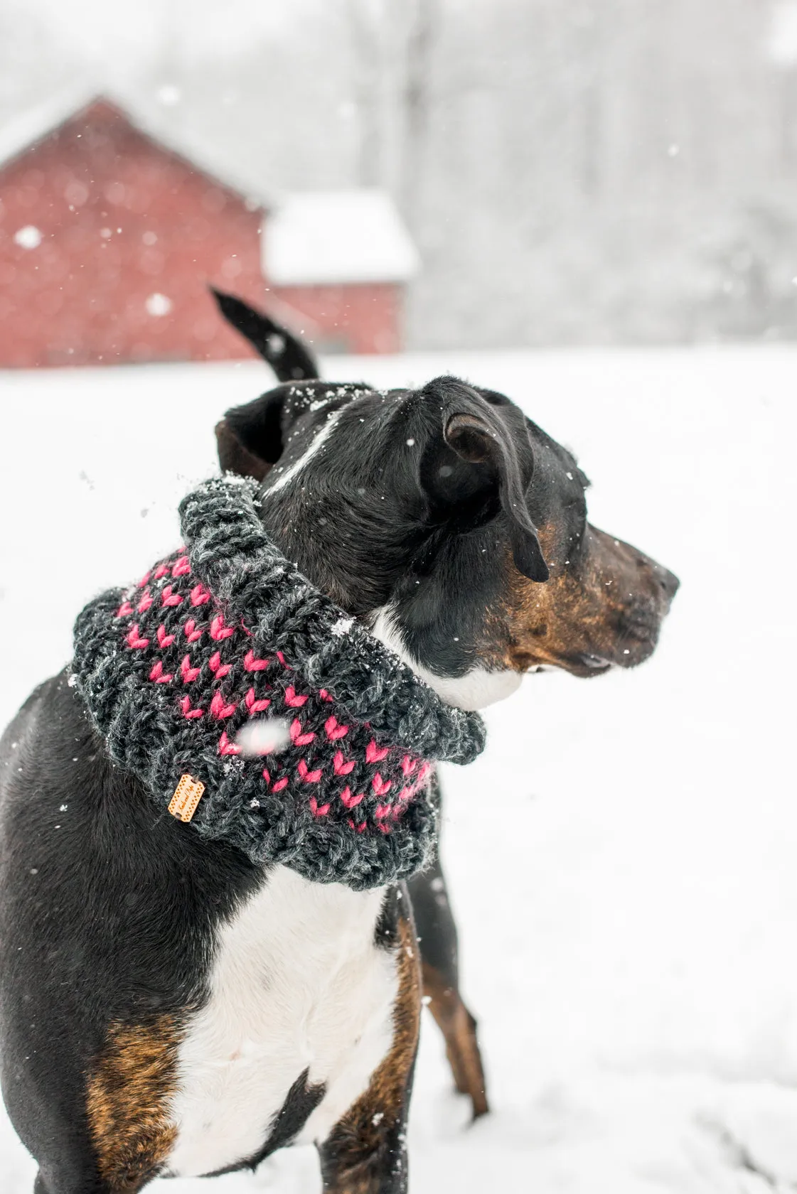 Matching Little Heart Beanie & Cowl Set