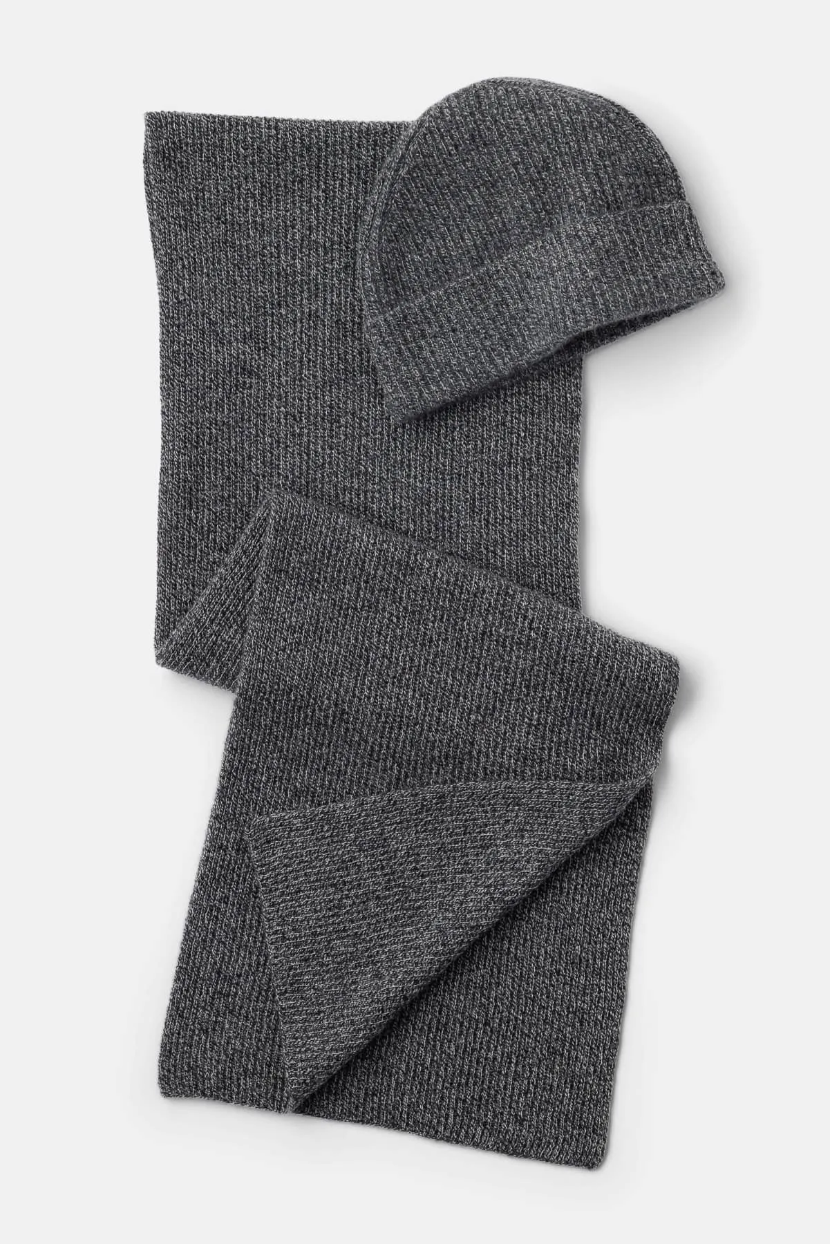 Men's 100% Pure Cashmere 2pc Rib Knit Set with Gift Box