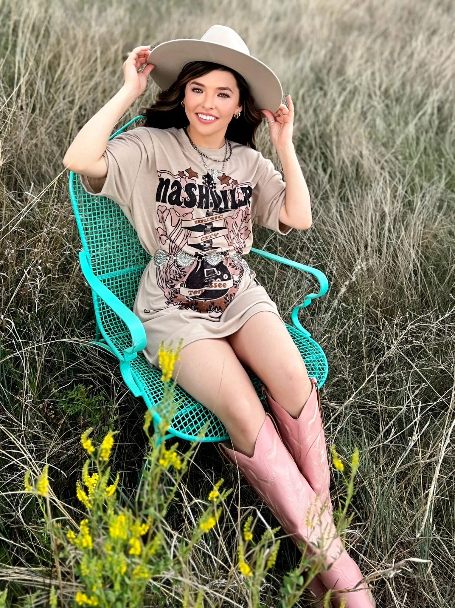 Nashville Throw Back T- Shirt Dress*