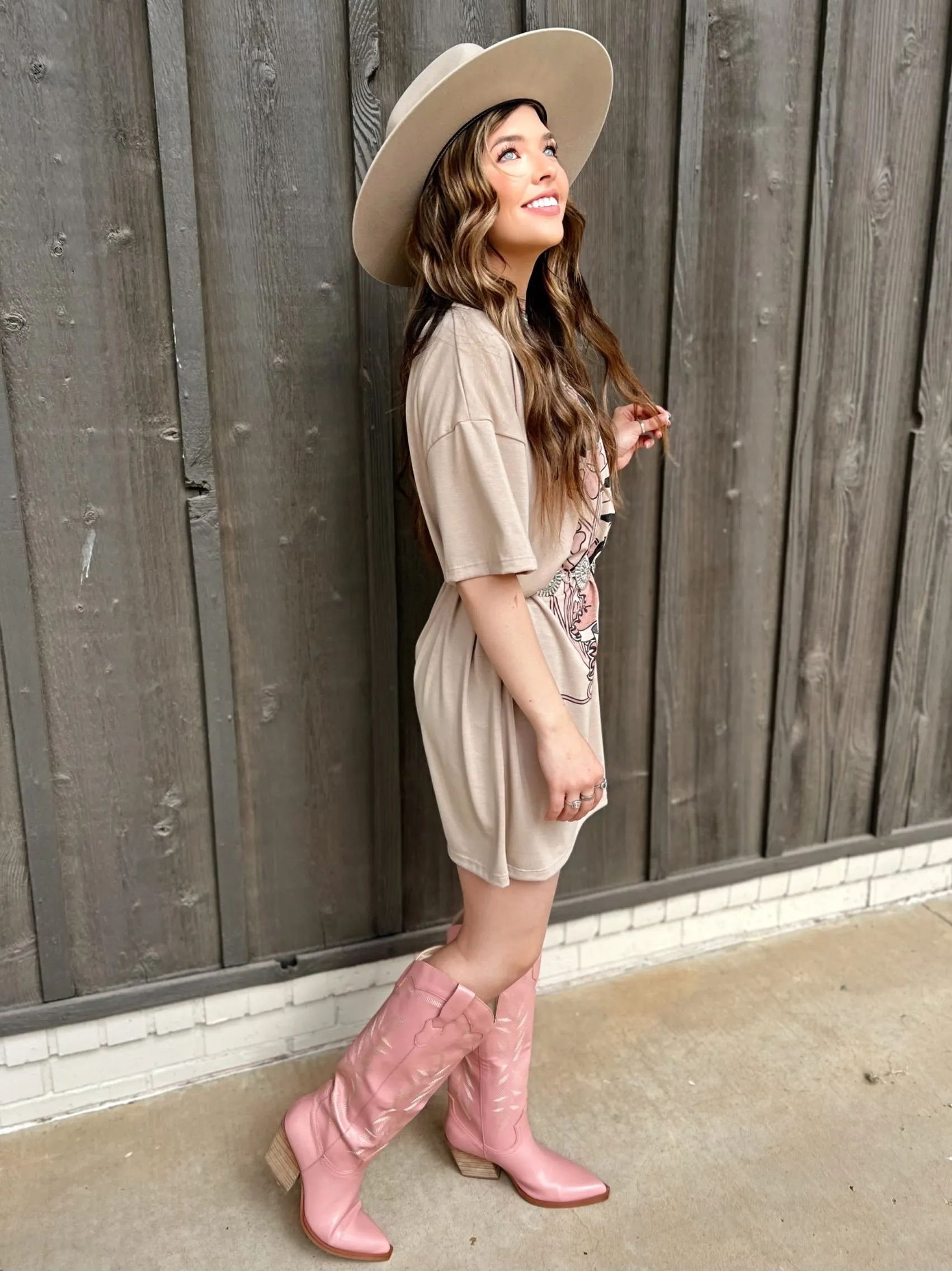 Nashville Throw Back T- Shirt Dress*