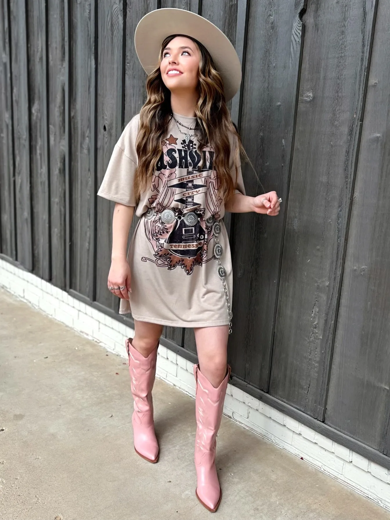 Nashville Throw Back T- Shirt Dress*