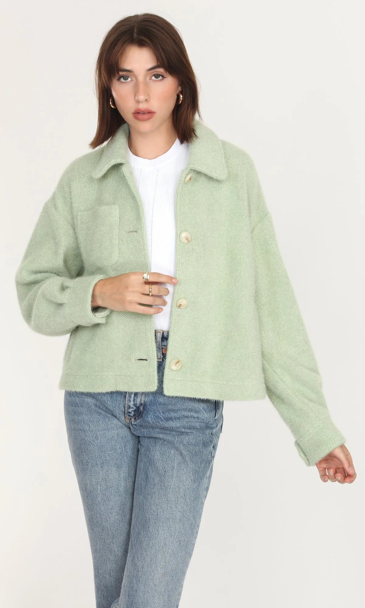 Nate Cozy Cropped Jacket