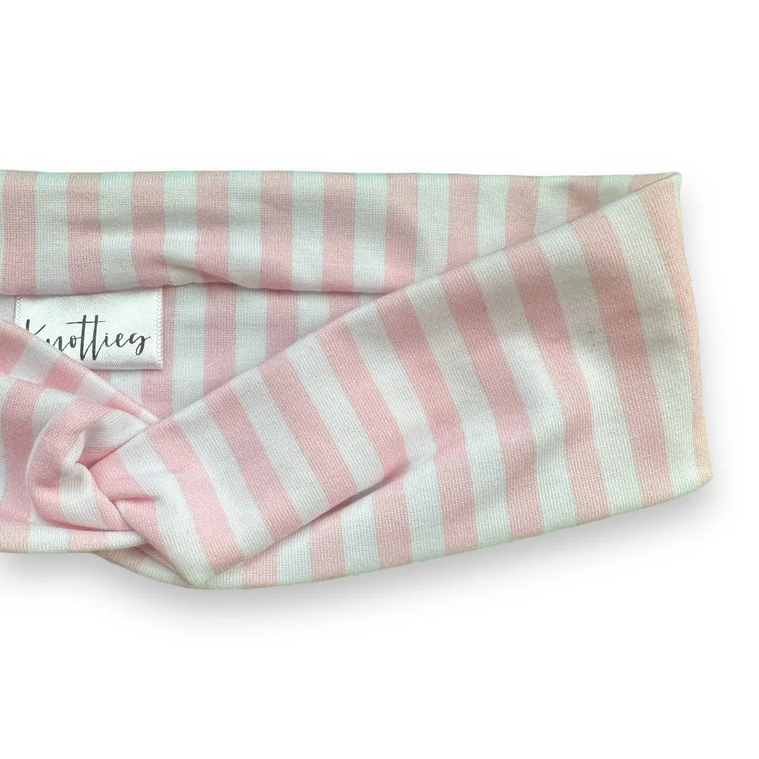 Palm Springs Pink Stripes Knotties Headband