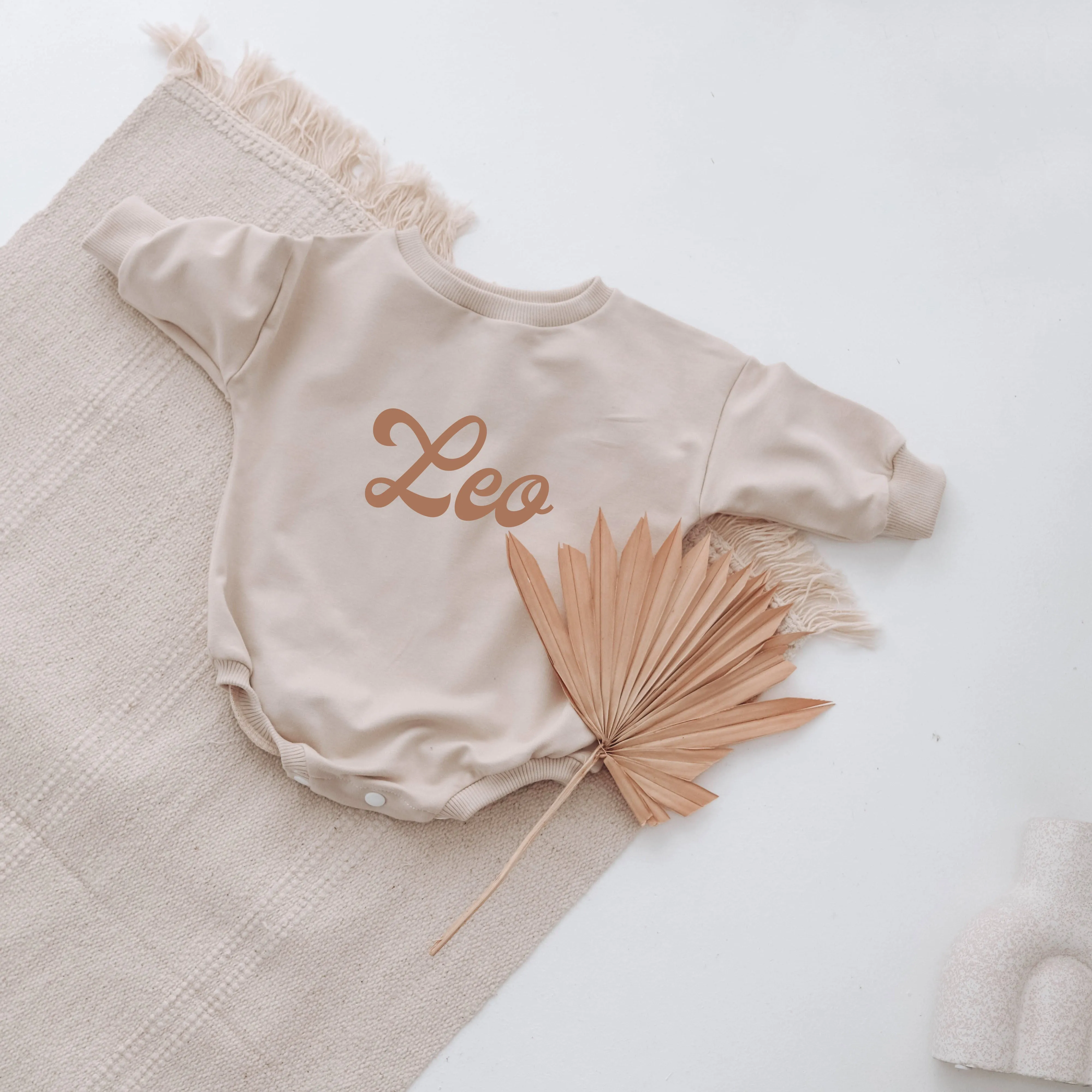 PERSONALISED sweatshirt romper. {13 COLOURS   3 FONTS }