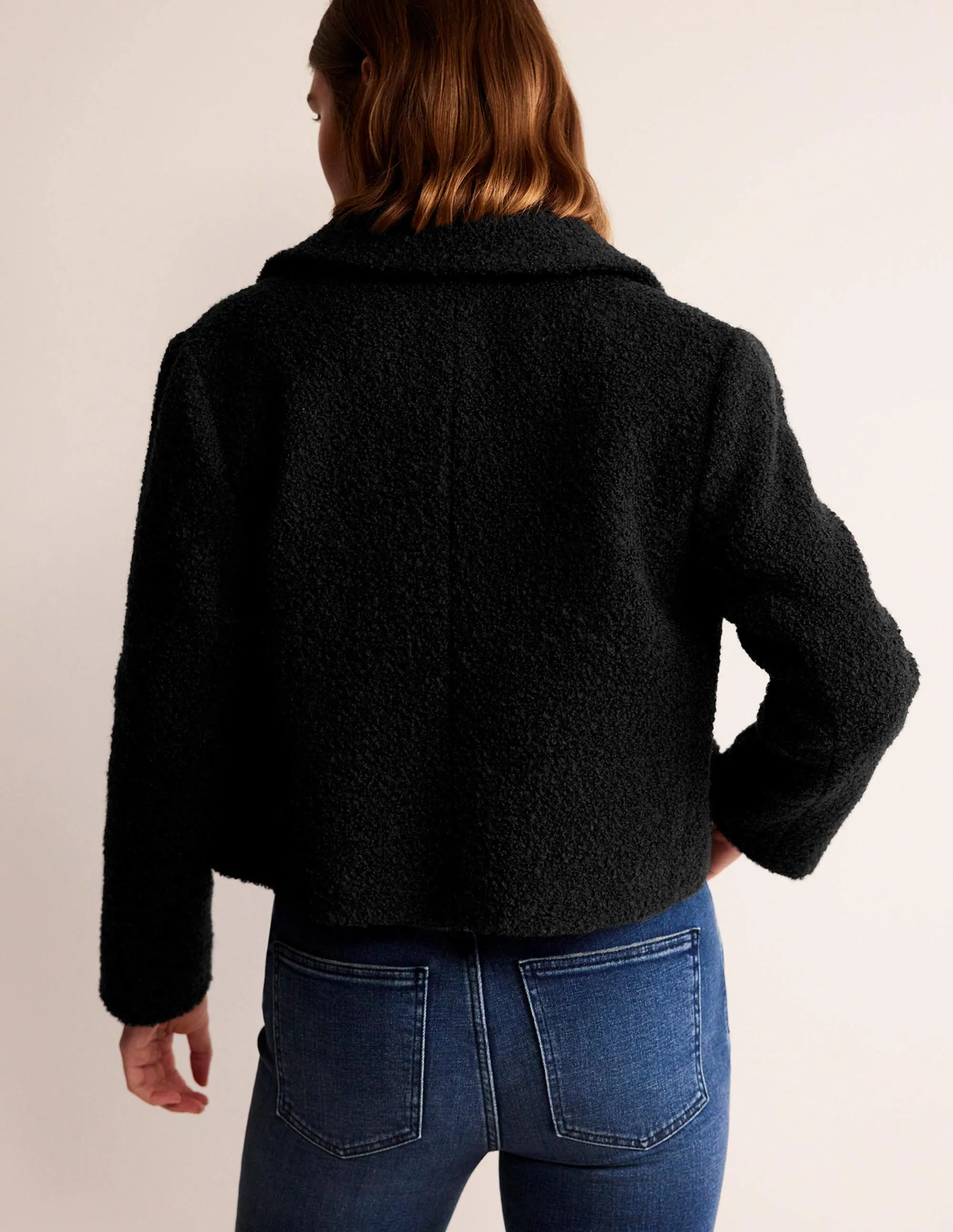 Rye Cropped Jacket-Black