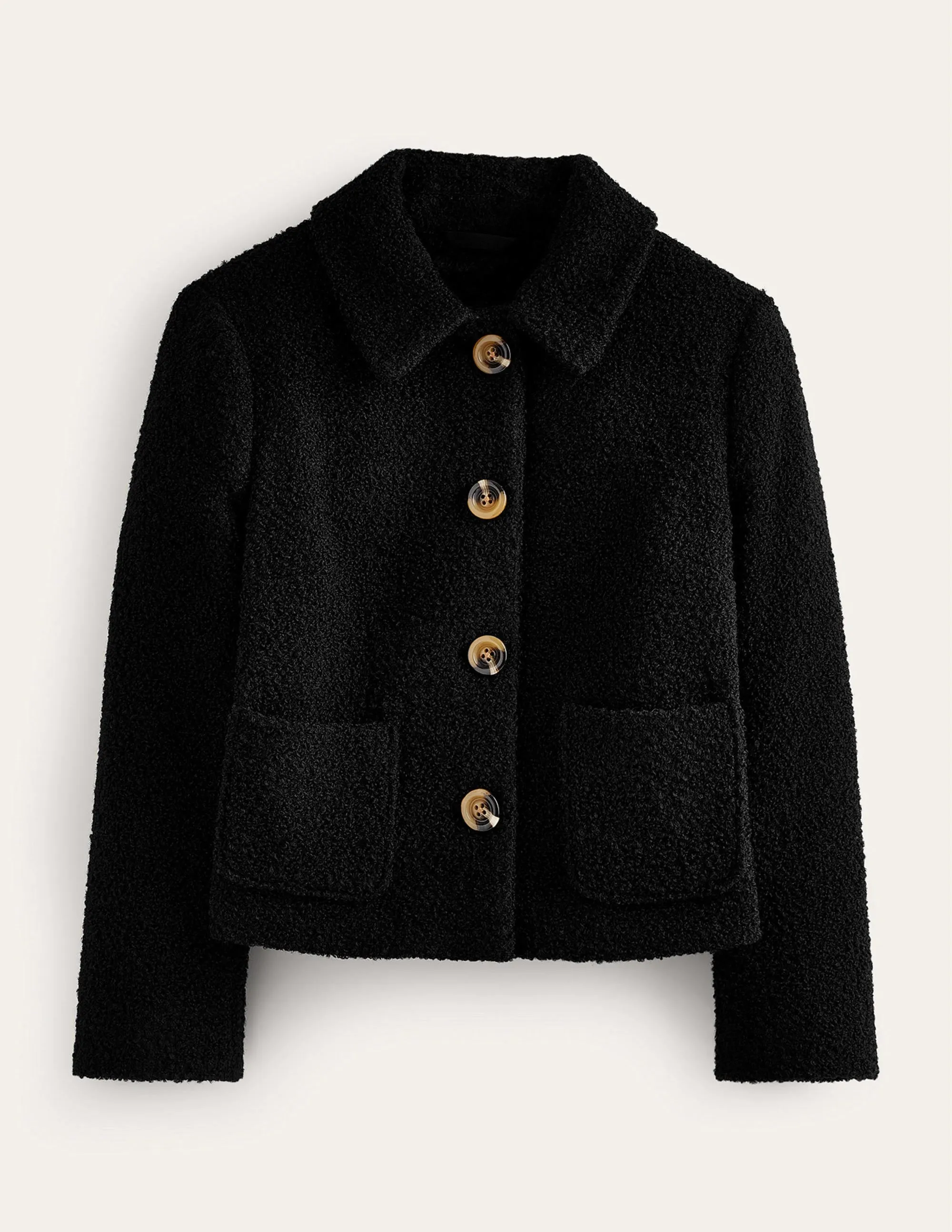 Rye Cropped Jacket-Black