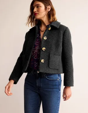Rye Cropped Jacket-Black