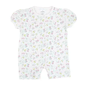 Spring Blossoms Printed Romper | Baby Girl