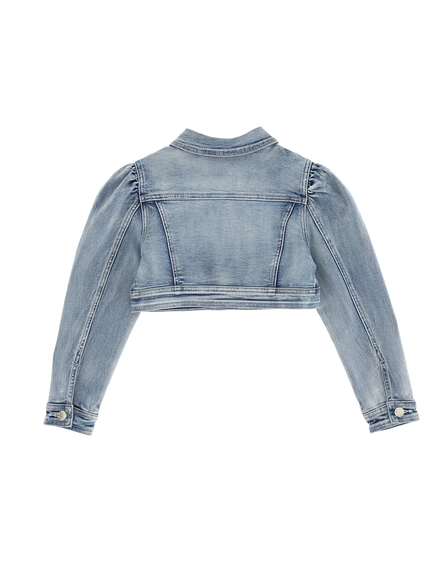 Stone Bleach Cropped Jean Jacket