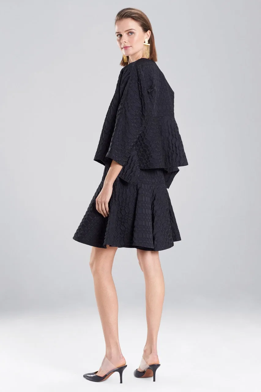 Texture Geo Jacquard Cropped Jacket