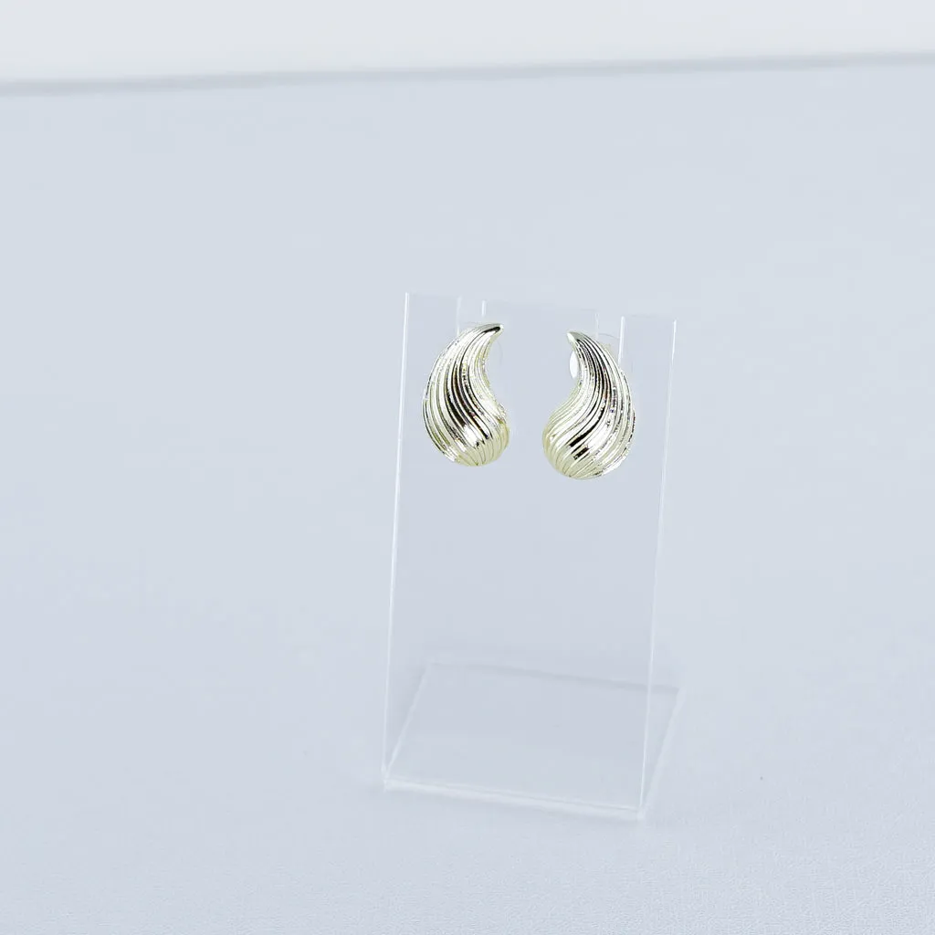 Textured Trendy Teardrop Earrings
