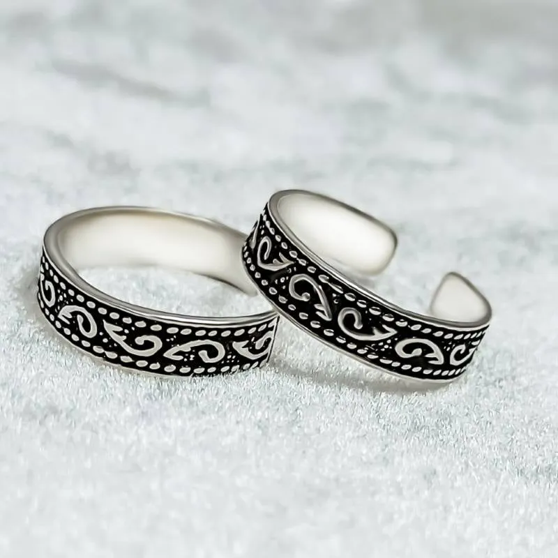 Trendy Silver Toe Rings