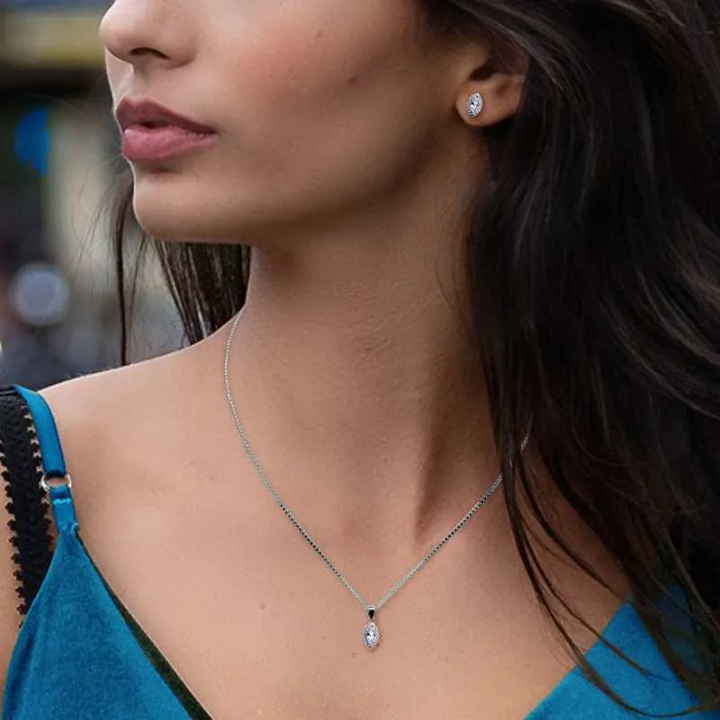 Trendy Solitaire Jewellery Set