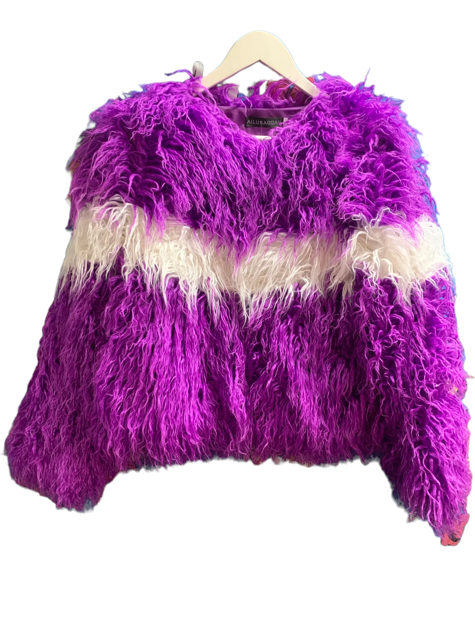 Ultra Fest Faux Fur Purple Jacket