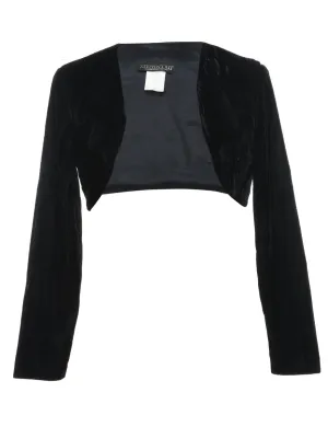 Velvet Cropped Evening Jacket - S