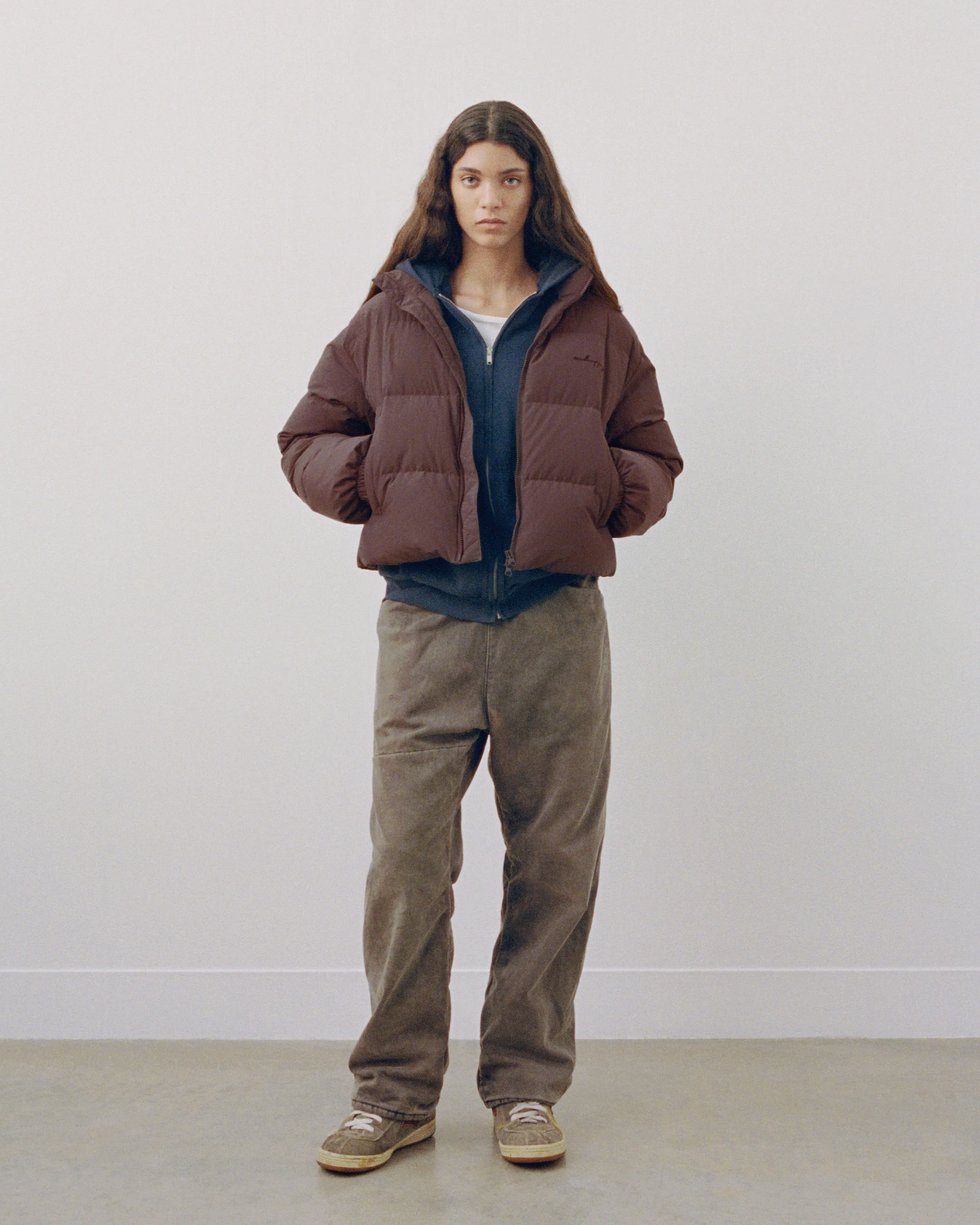 Women's Cropped Cozy Puffer Jacket