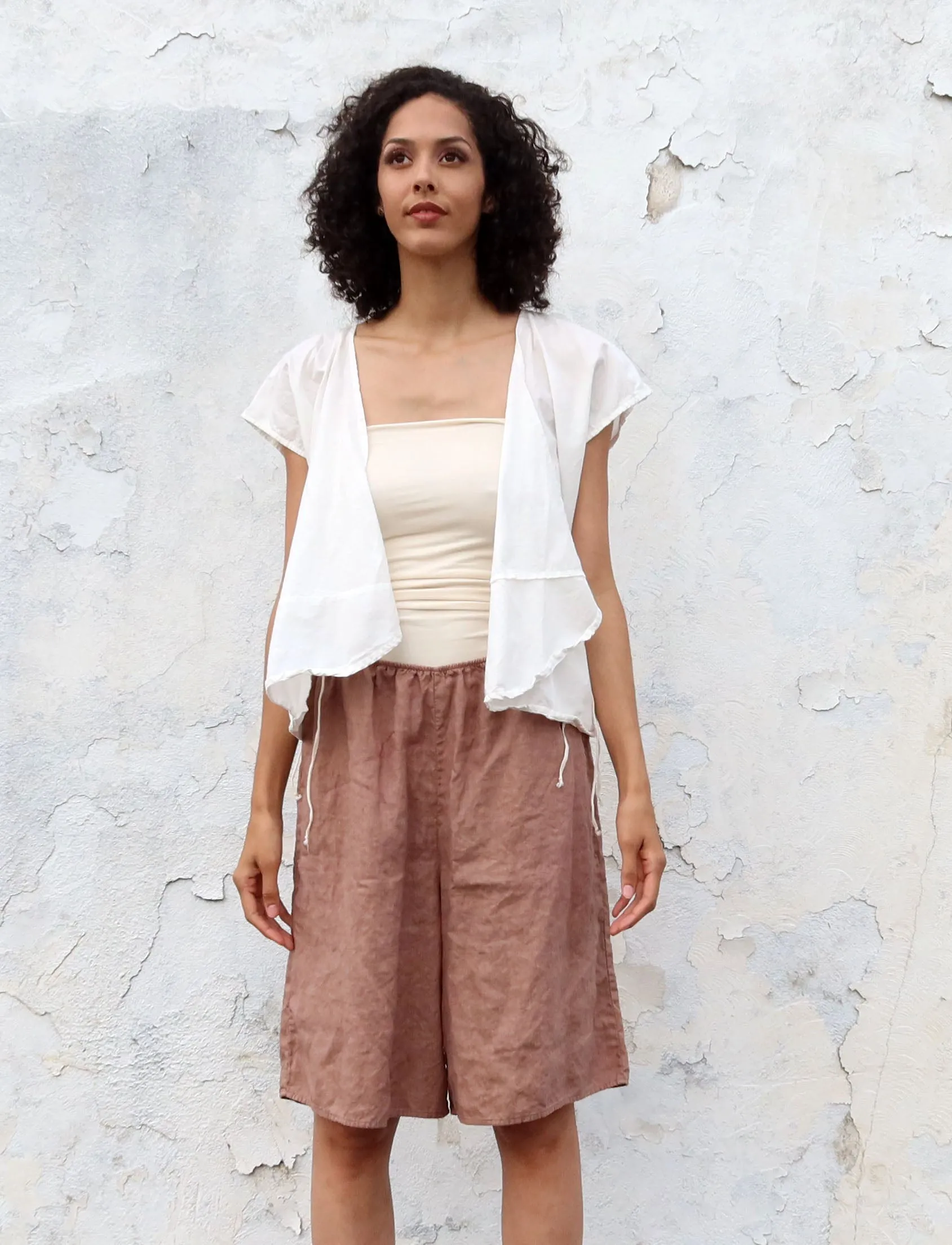 Wrap Origami Cropped Kaftan