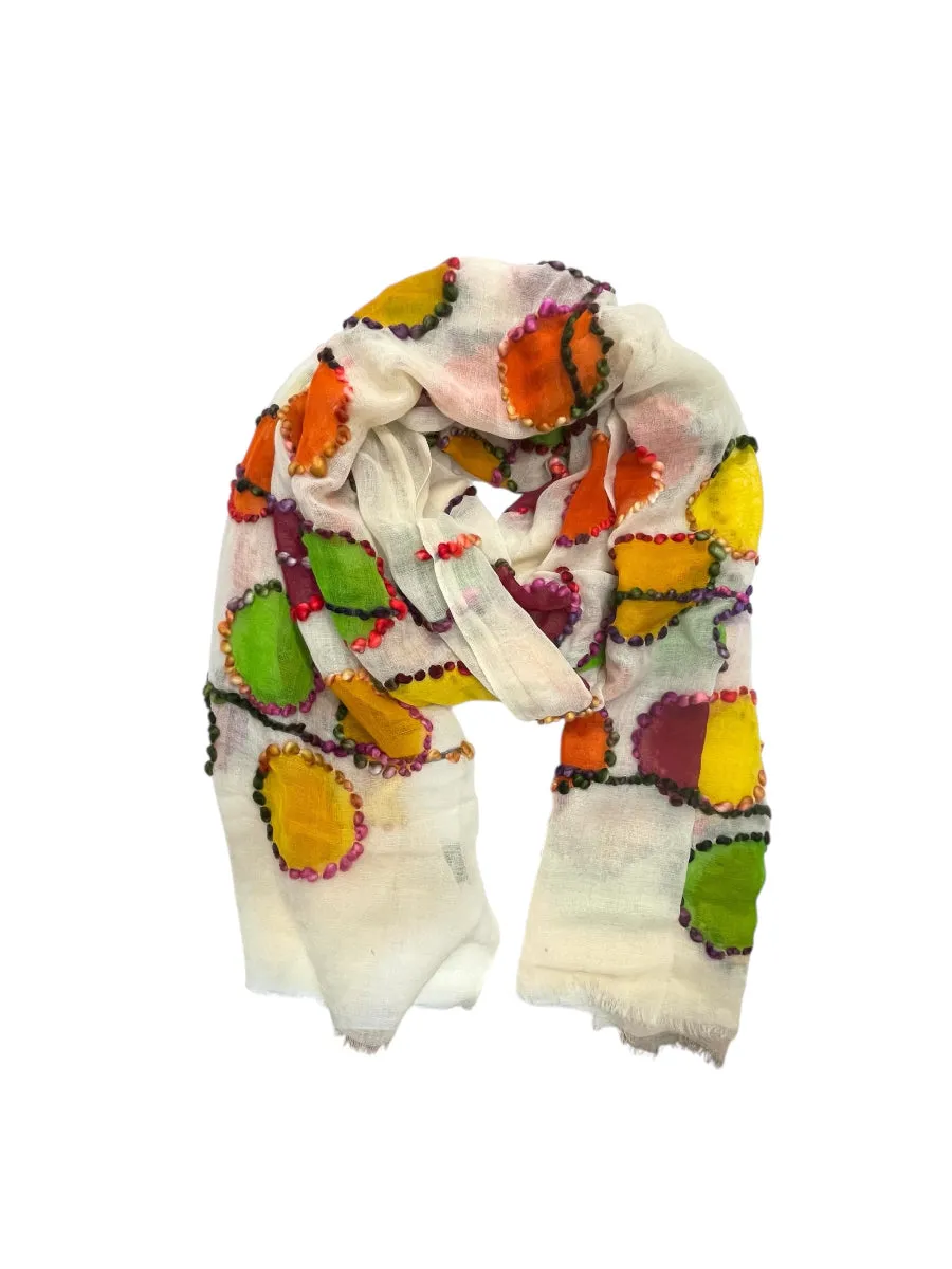 ZODA Pure Wool Scarf-Multi Spot